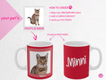 Load image into Gallery viewer, myTABBY MINNI Pet Photo Coffee Mug, Custom Pet Gift, Custom Name &amp; Photo
