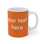 Load image into Gallery viewer, myTabby EXPLORER 11oz Coffee, Tea or Hot Chocolate Mug, CUSTOM text &amp; background colour
