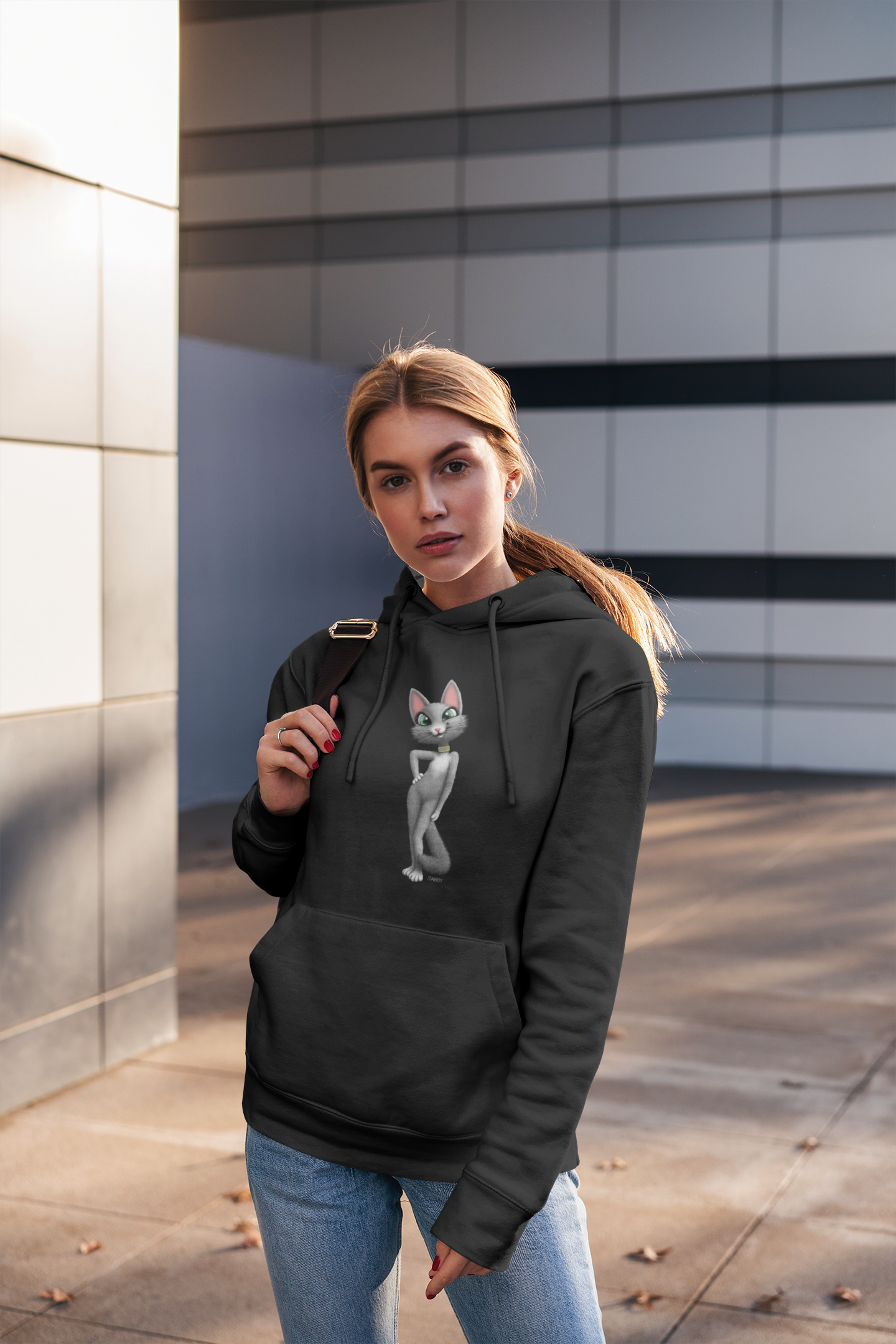 myTabby Cat College Hoodie |SEXY POSE| Unisex Hoodie | Unique Gift