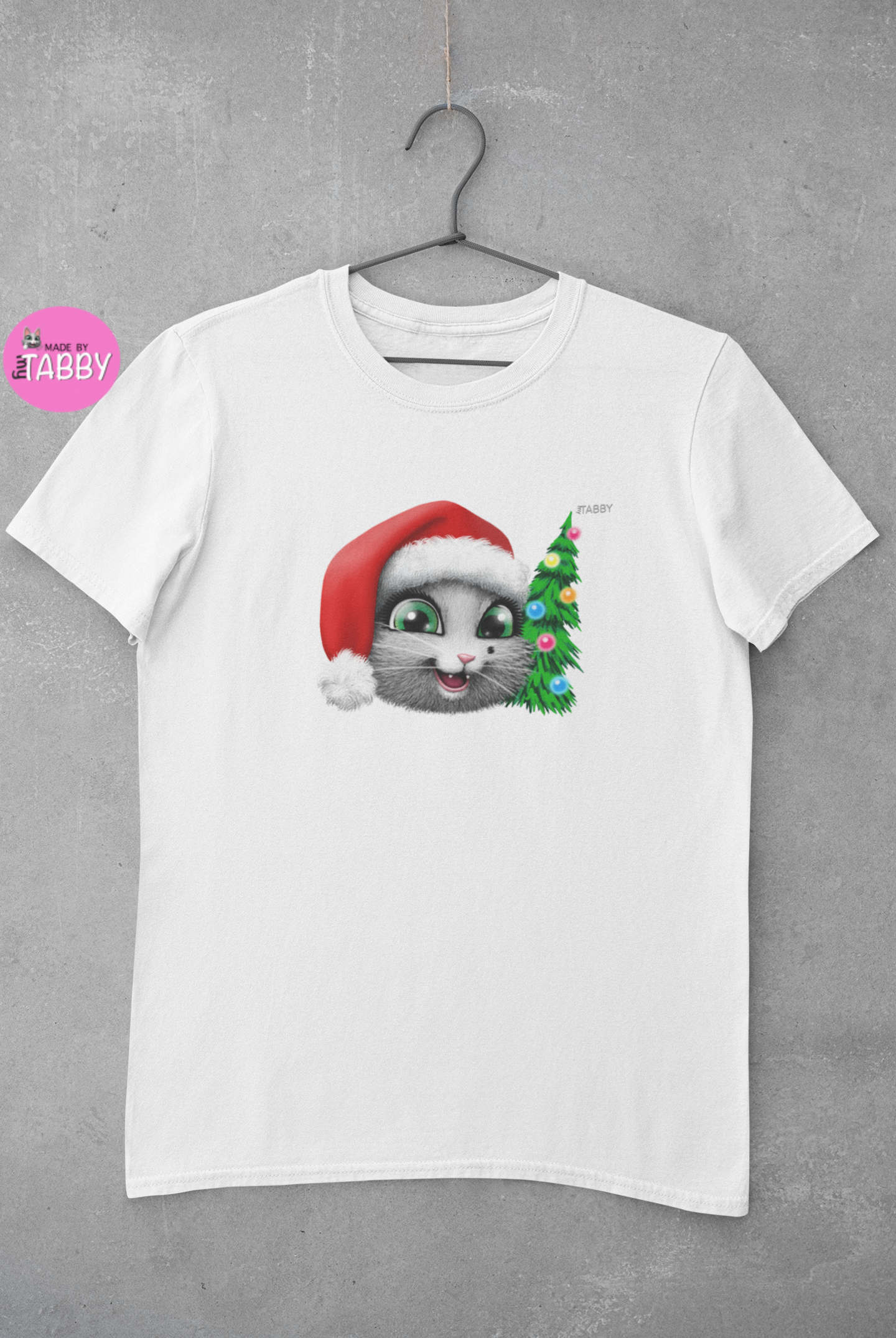 myTABBY Cat Edition T-Shirt | XMAS with Tree | Unisex T-Shirt  | Unique Gift