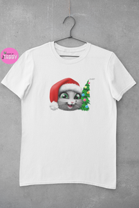 myTABBY Cat Edition T-Shirt | XMAS with Tree | Unisex T-Shirt  | Unique Gift