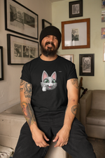 Load image into Gallery viewer, myTABBY Cat Premium T-Shirt | THUMBS UP | Unisex T-Shirt  | Unique Gift
