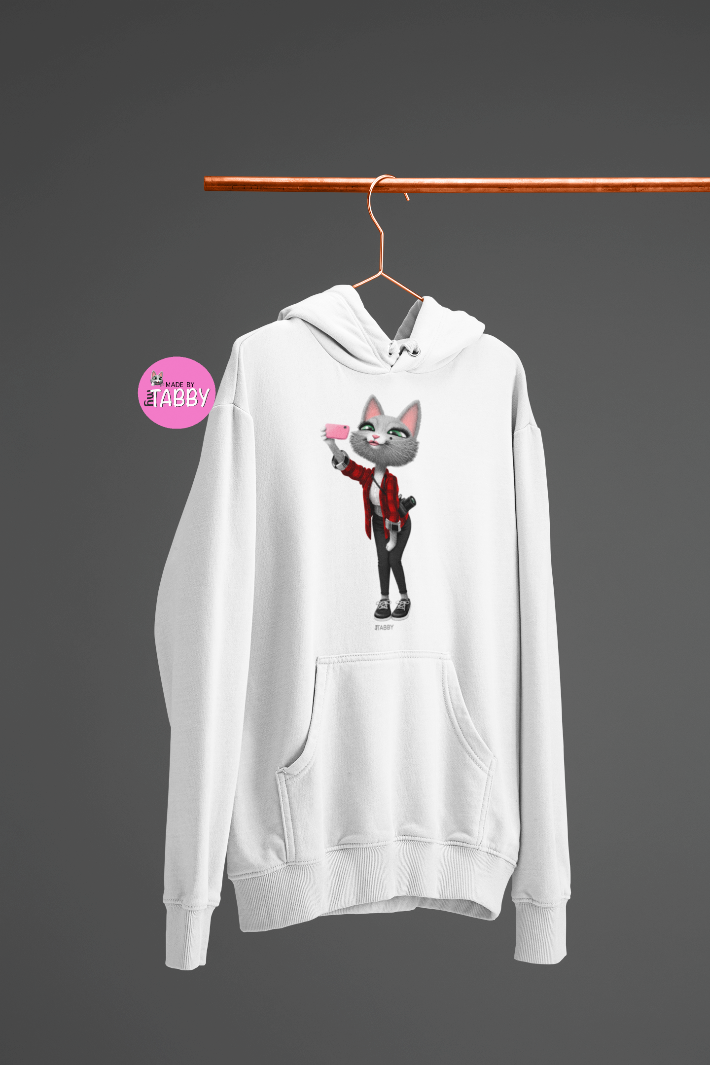 myTabby Cat College Hoodie | I'M A BEAUTY | Unisex Hoodie | Unique Gift
