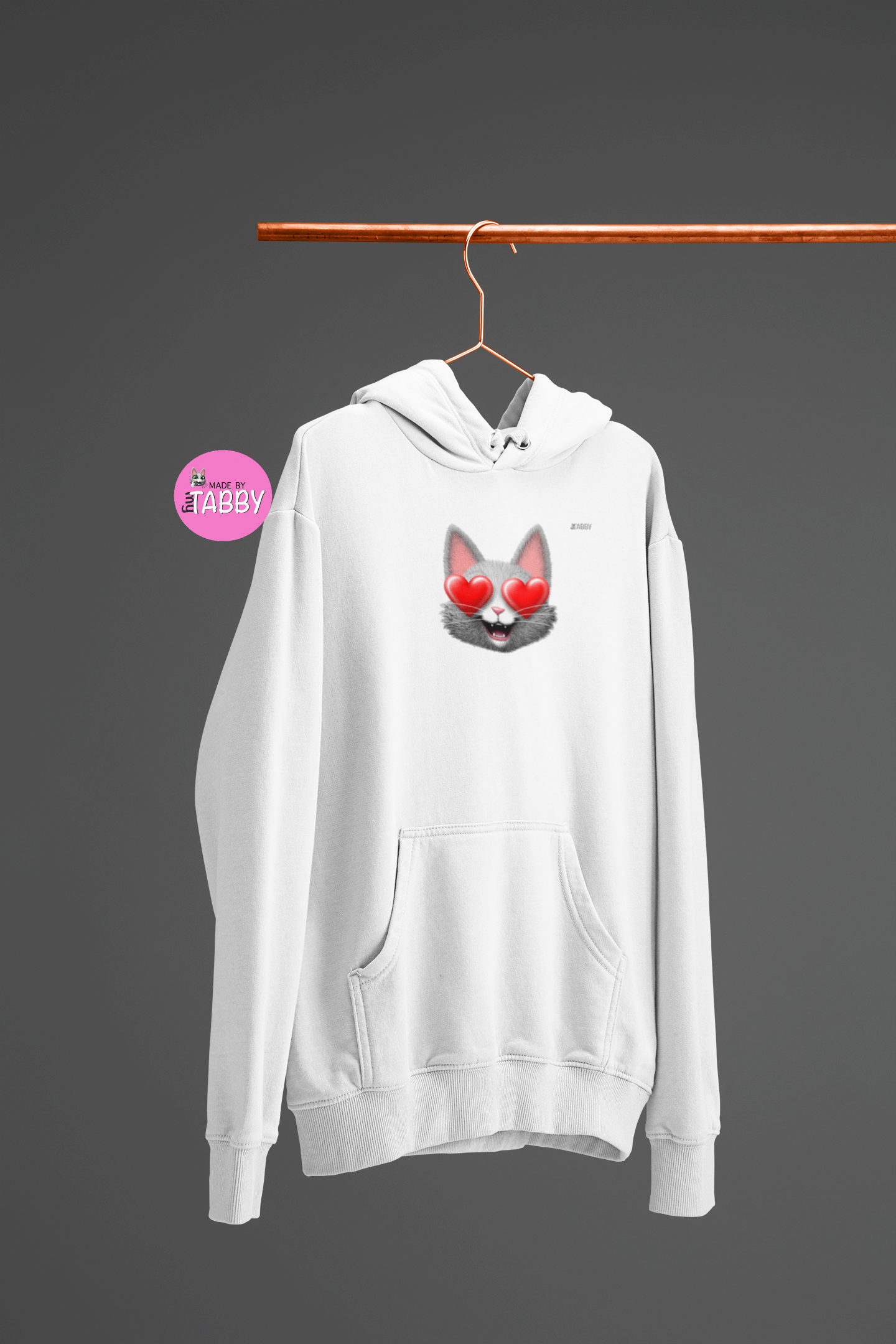 myTabby Cat College Hoodie  | LOVE | Unisex Hoodie | Unique Gift