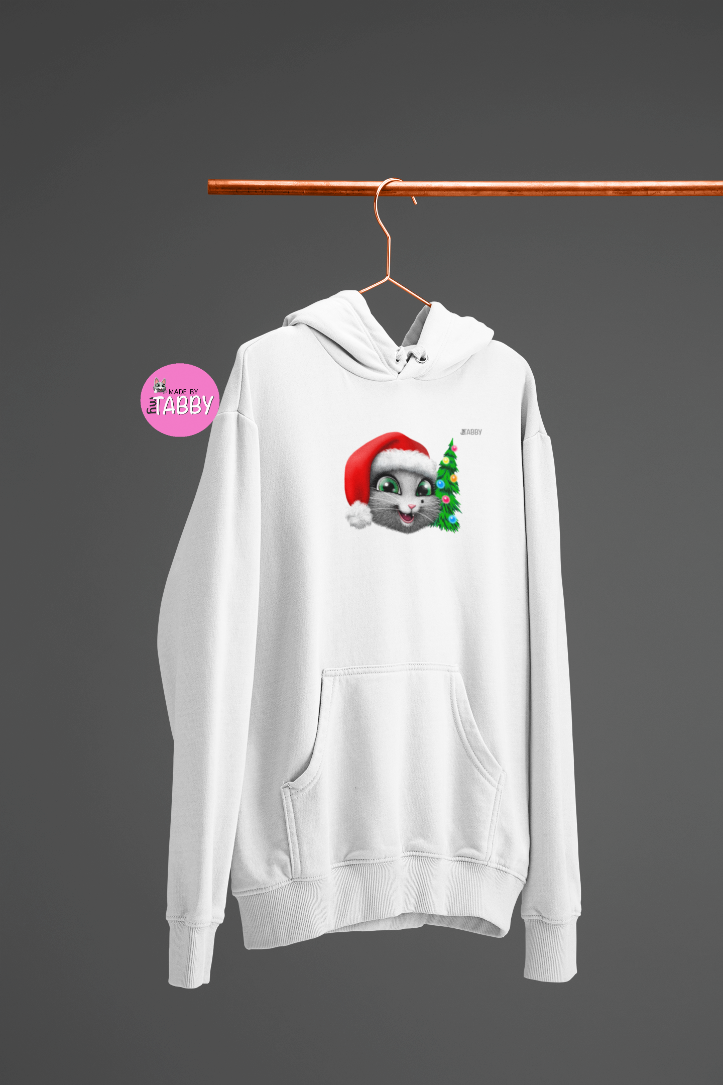 myTabby Cat Edition Hoodie | XMAS with Tree | Unisex Hoodie | Unique Gift