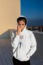 Load image into Gallery viewer, Tabby Cat College Hoodie | SUNGLASSES &amp; FACE MASK | Unisex Hoodie | Unique Gift
