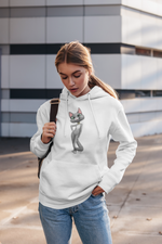 Load image into Gallery viewer, myTabby Cat College Hoodie |SEXY POSE| Unisex Hoodie | Unique Gift
