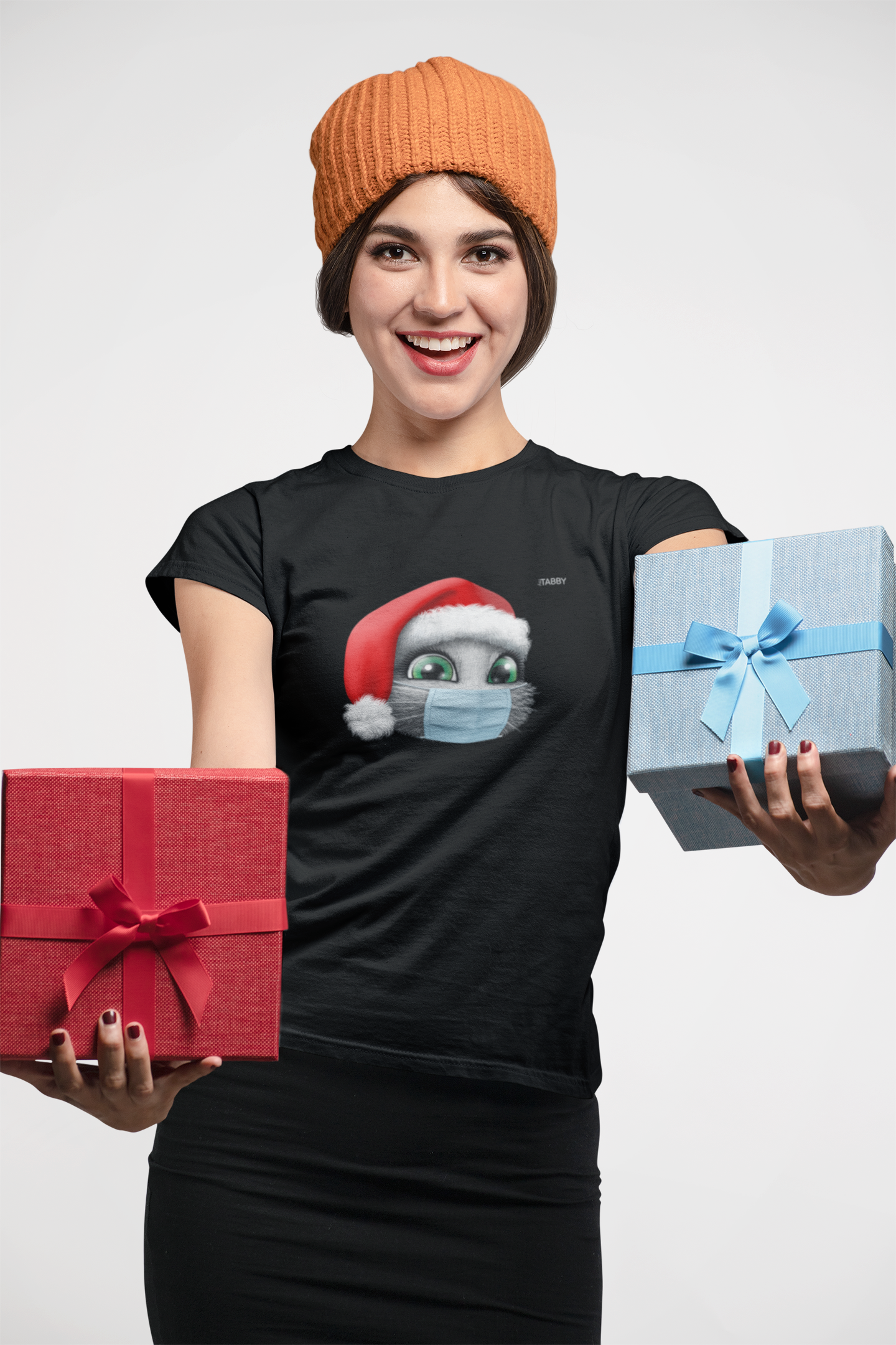 myTABBY Cat Edition T-Shirt | XMAS with MASK | Unisex T-Shirt  | Unique Gift