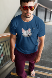 myTABBY Cat Premium T-Shirt | SLEEPING | Unisex T-Shirt  | Unique Gift