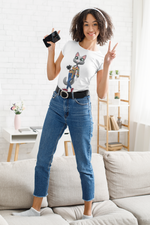 Load image into Gallery viewer, myTABBY Cat Premium T-Shirt | AFRICAN STYLE| Unisex T-Shirt  | Unique Gift
