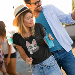 Load image into Gallery viewer, myTABBY Cat Premium T-Shirt | THUMBS UP | Unisex T-Shirt  | Unique Gift
