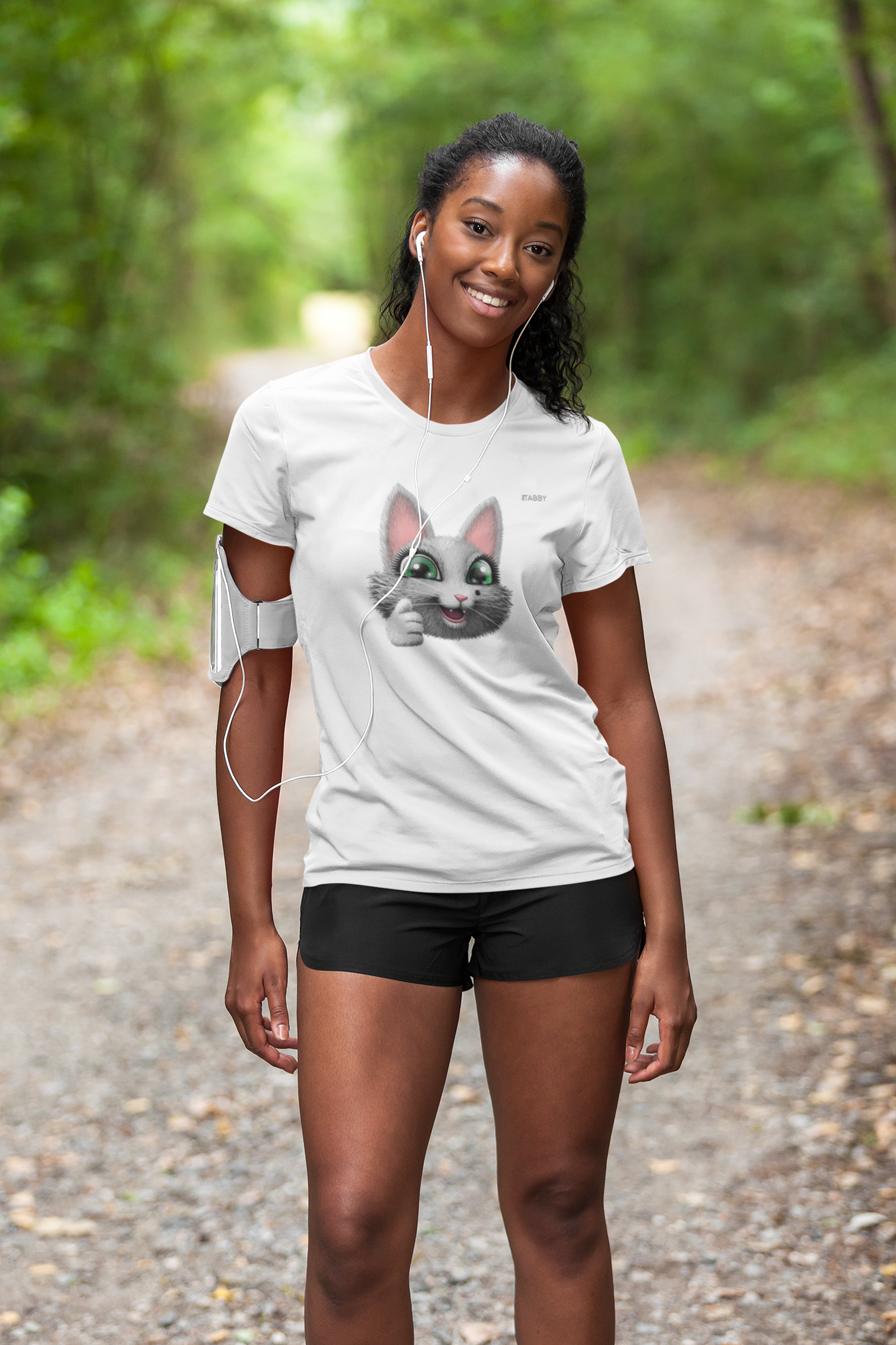 myTABBY Cat Premium T-Shirt | THUMBS UP | Unisex T-Shirt  | Unique Gift